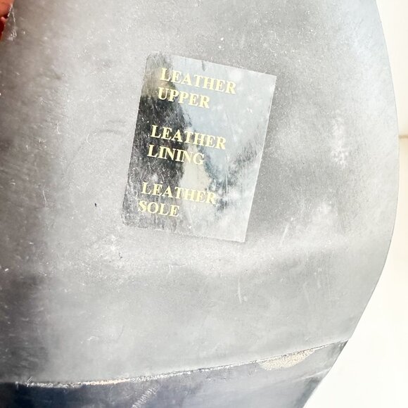 Fast Leather Antique finish All Leather Buckle Detail Booties 41 - Picture 7 of 9